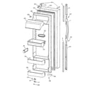 GE TPX24PRBEWW fresh food door diagram