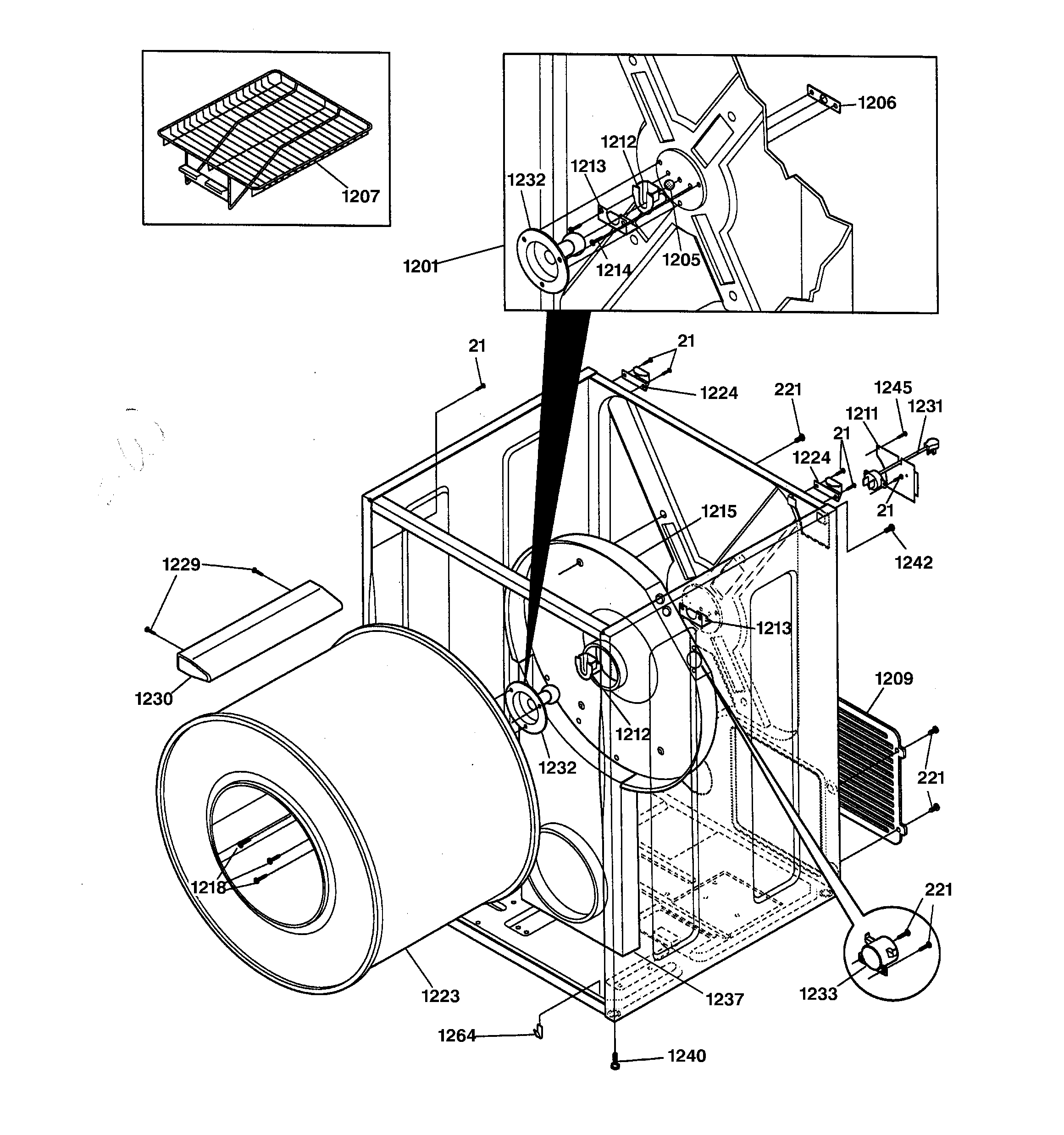 CABINET & DRUM