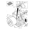 GE DSXH43GV0WW cabinet & drum diagram