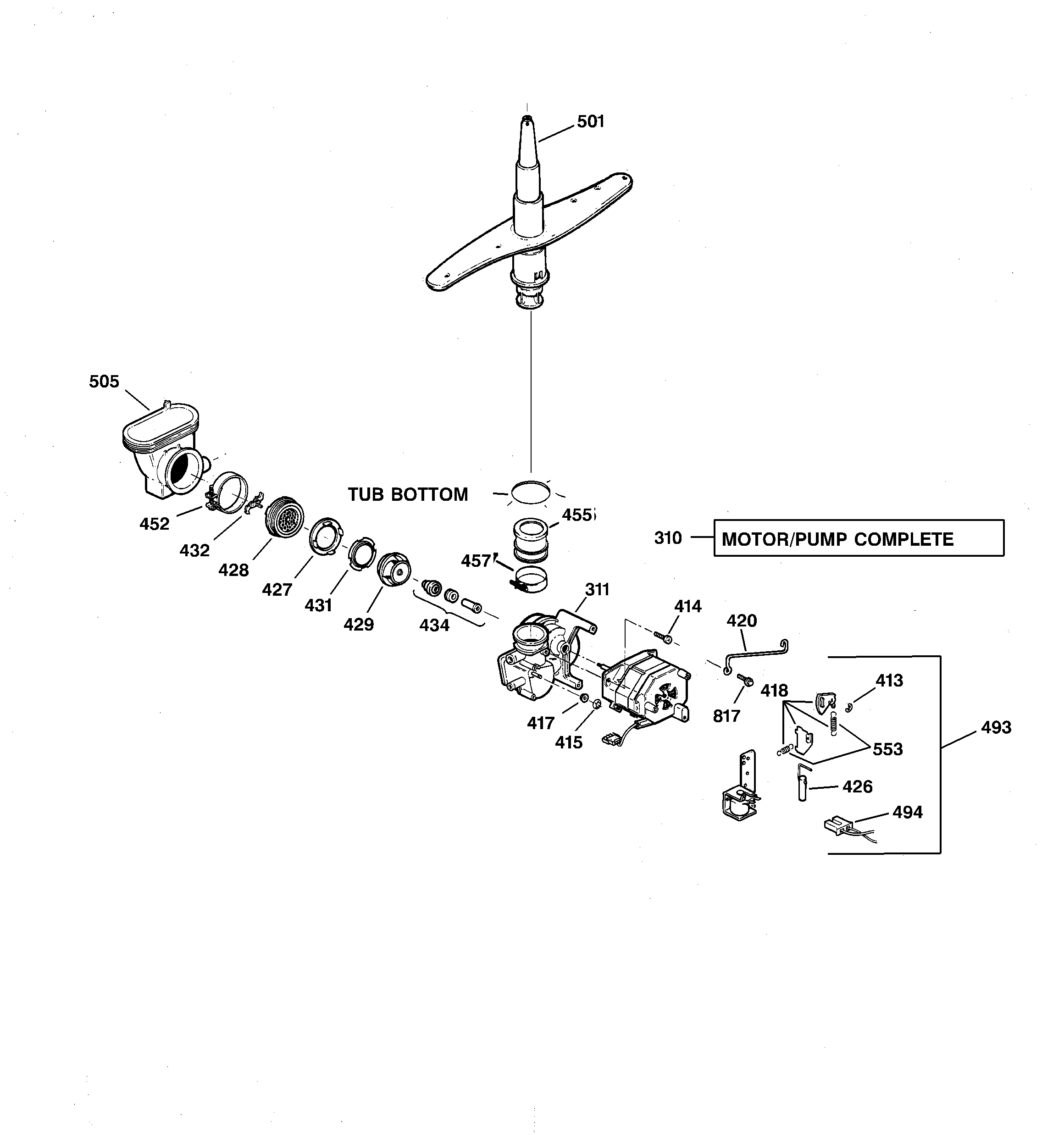 Motor-pump mechanism
