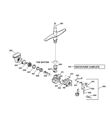 Motor-pump mechanism