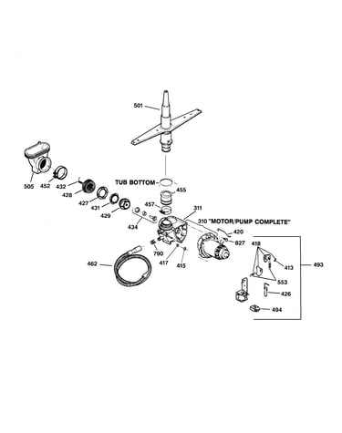 Motor-pump mechanism