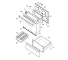 GE JBS61BB1WH door & drawer parts diagram