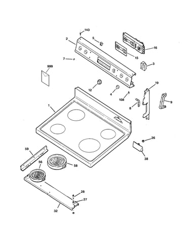 Control panel & cooktop