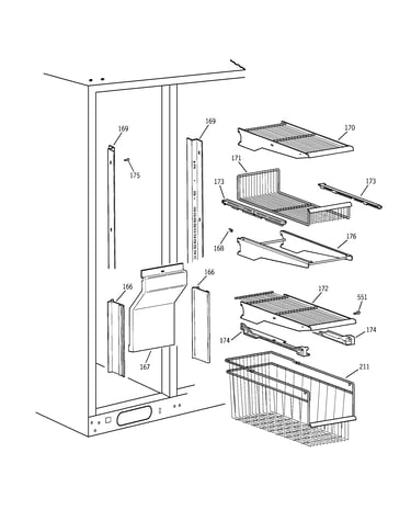 Freezer shelves