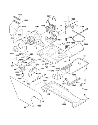 Dryer-motor, blower & belt