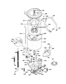 Washer-tubs, hoses & motor