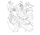 GE WSM2780TEWWB dryer motor, blower & belt diagram