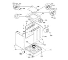 GE WSM2780TEWWB washer cabinet & top diagram