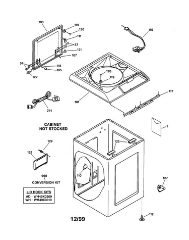 Top & cabinet parts