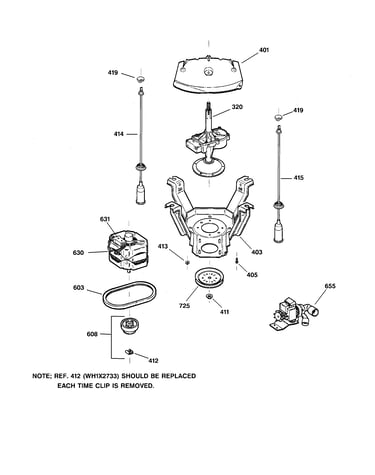 Suspension, pump & drive components