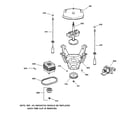 GE WLCD2050Y0WC suspension, pump & drive components diagram