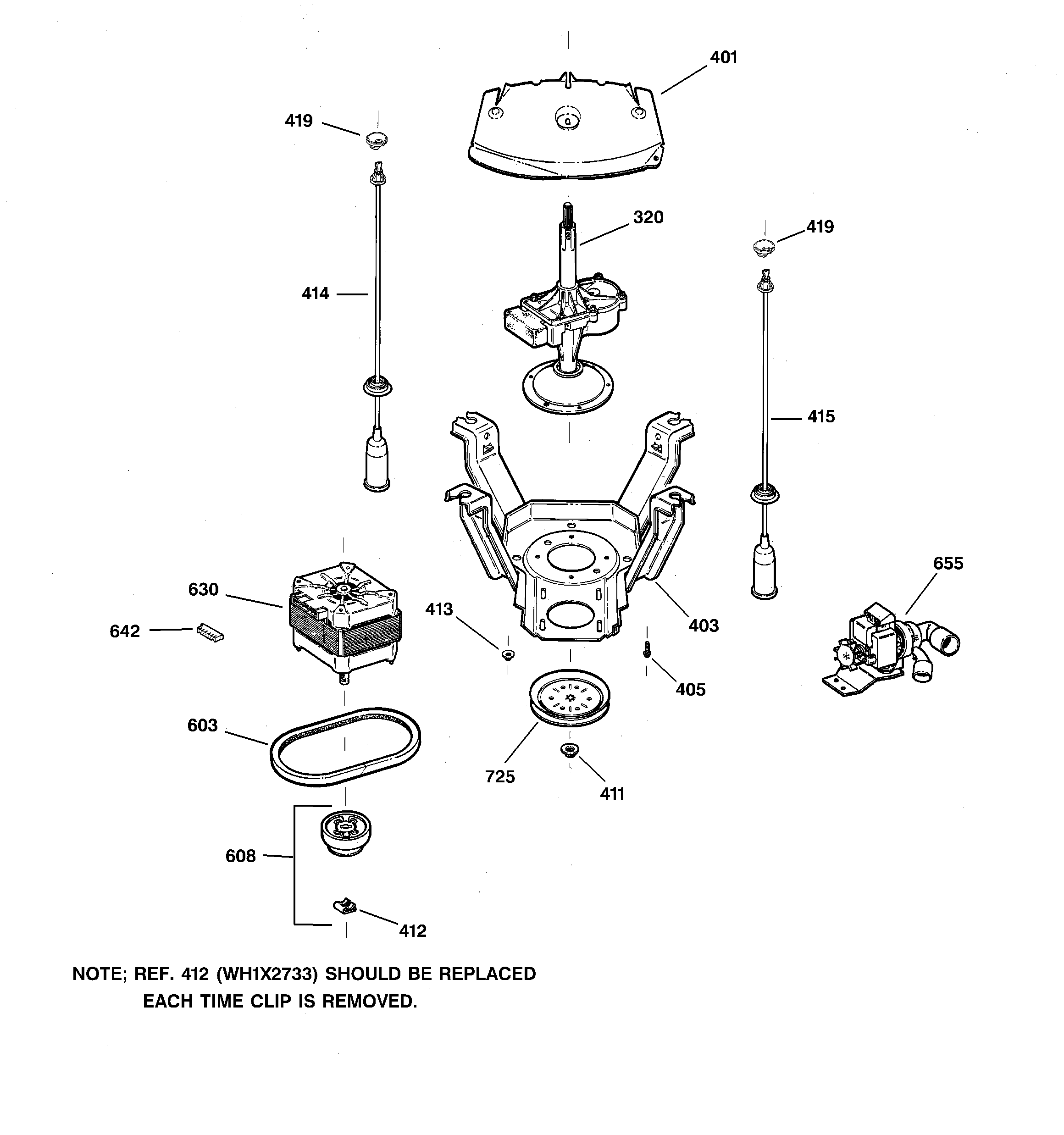 Suspension, pump & drive components
