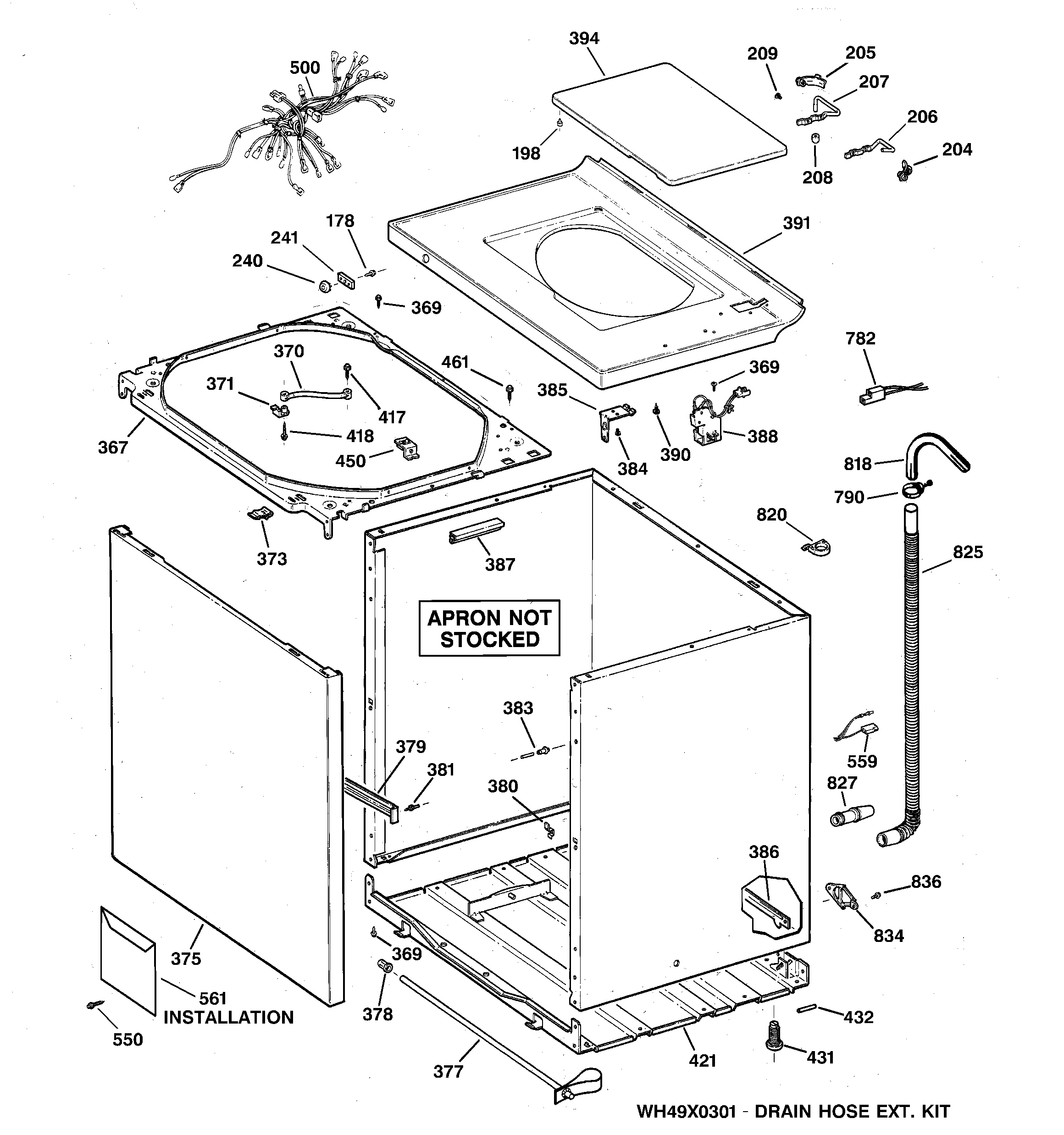Cabinet, cover & front panel