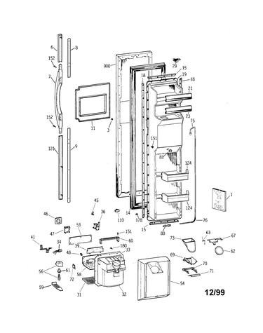 Freezer door