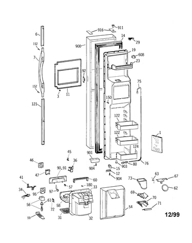 Freezer door
