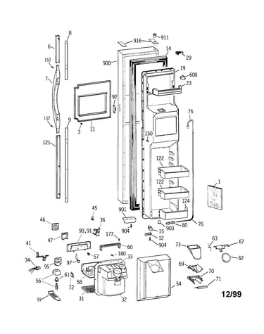 Freezer door