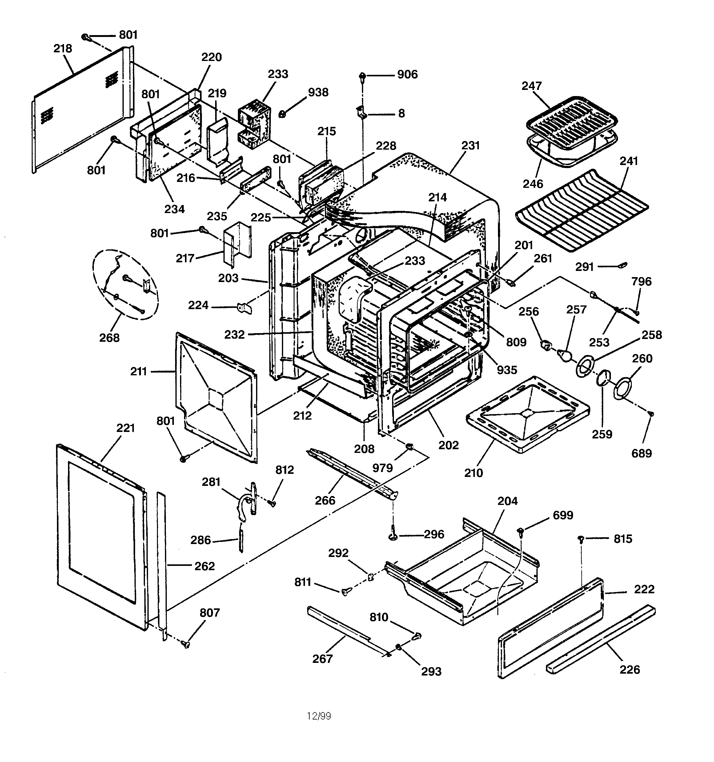 Body & drawer parts