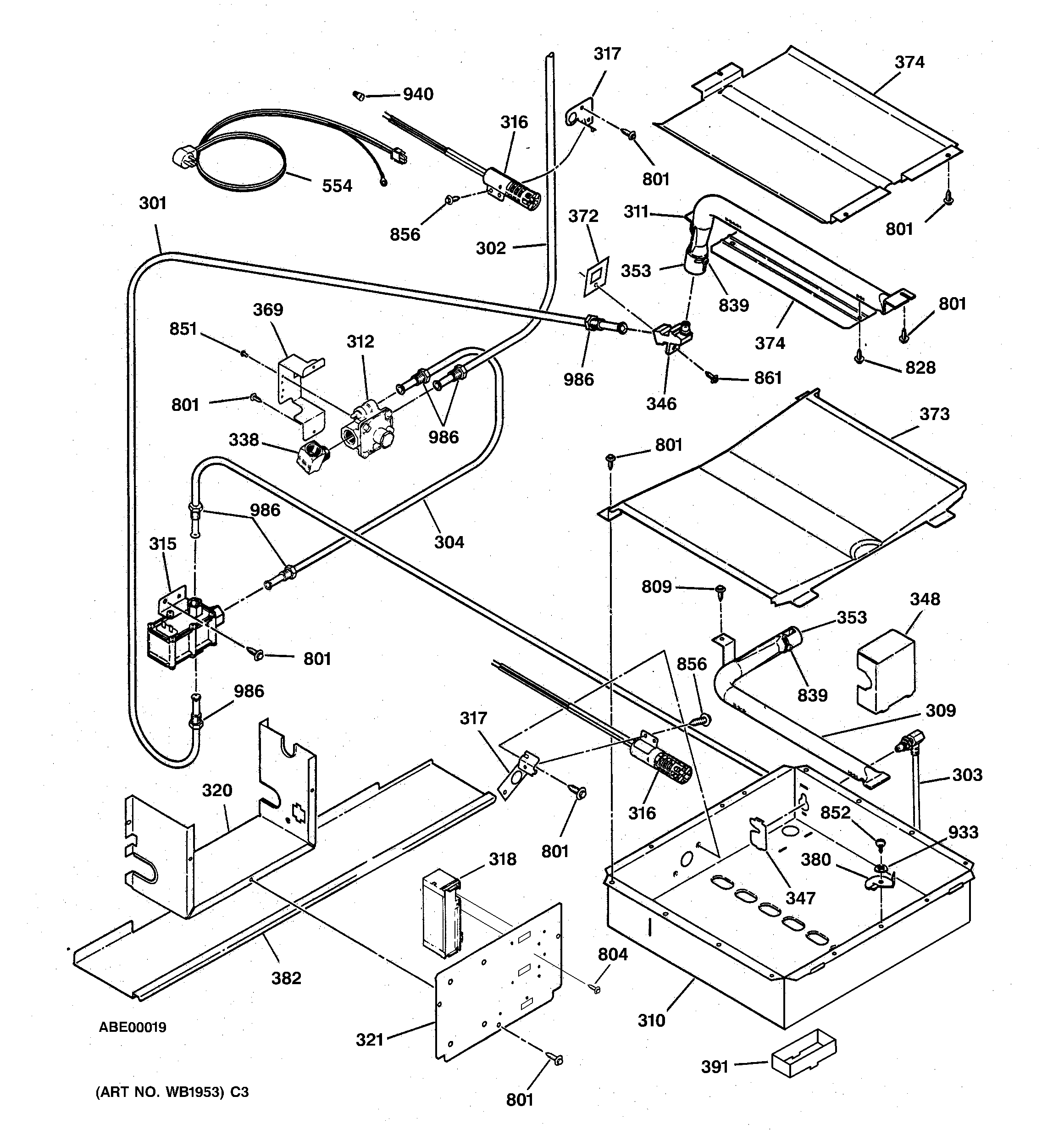 Oven burner