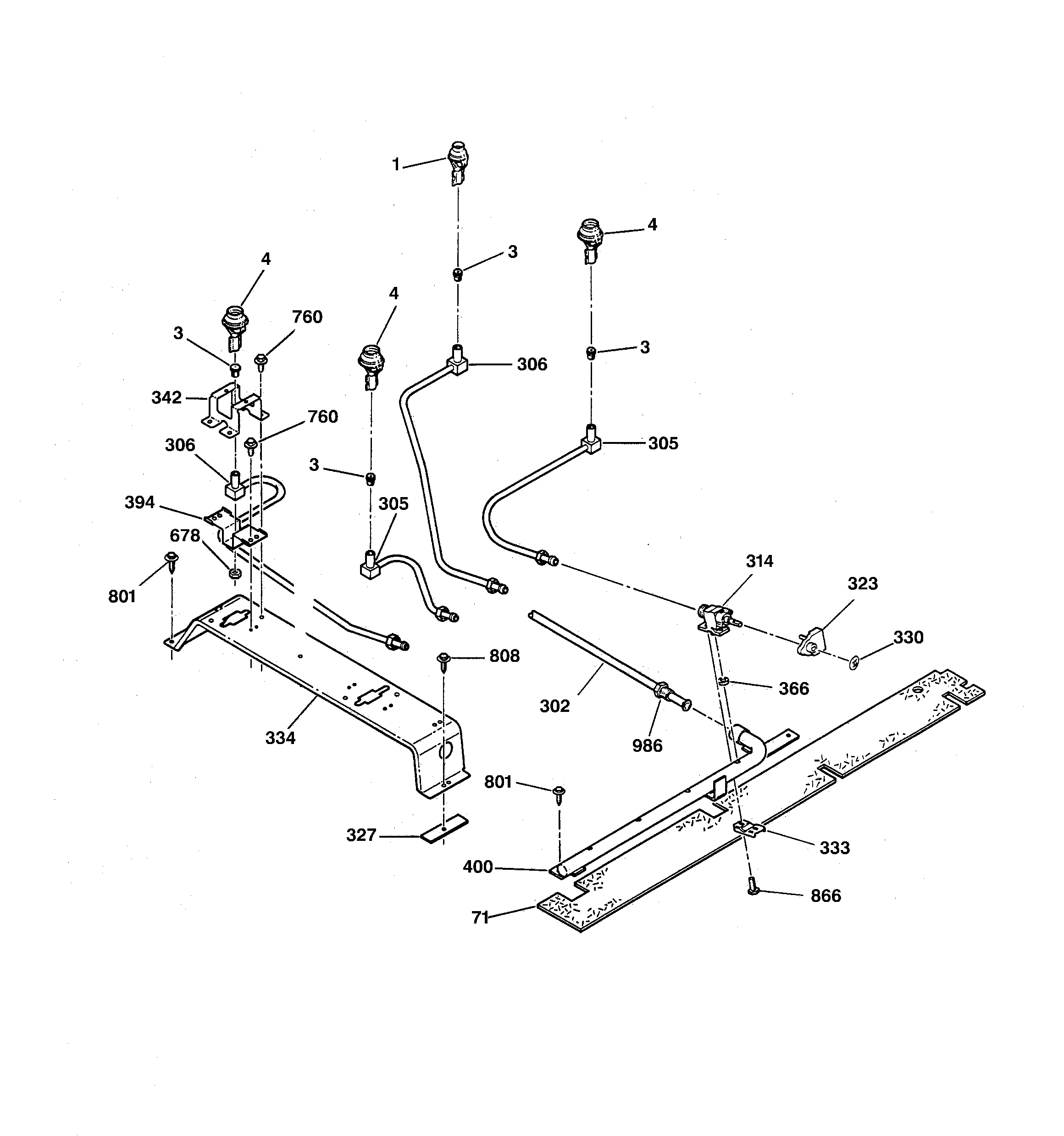 SURFACE BURNER PARTS