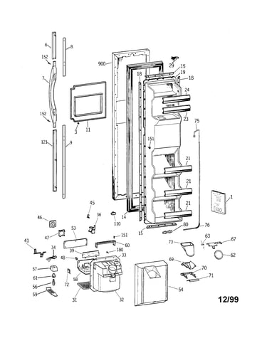 Freezer door