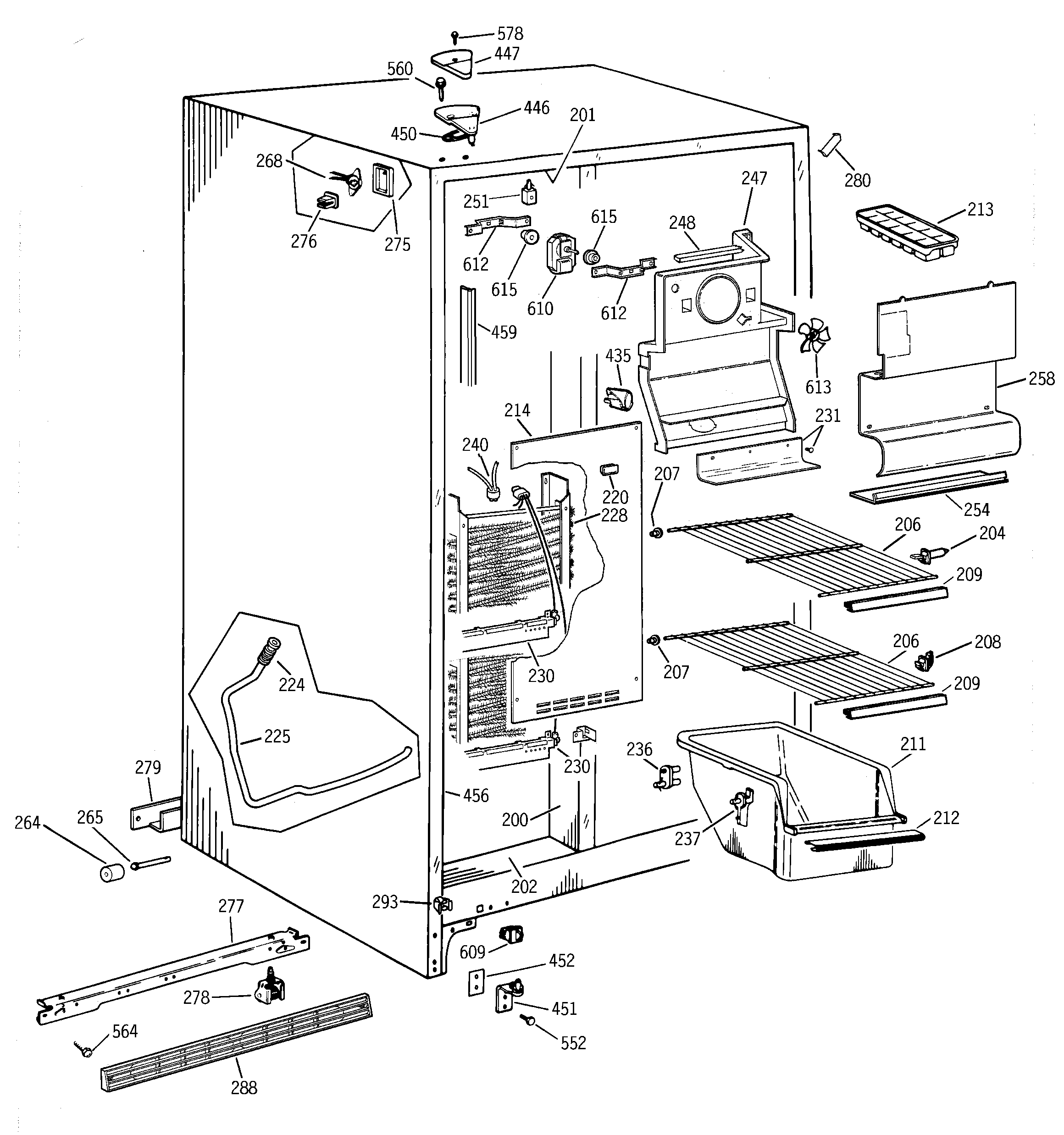Freezer section