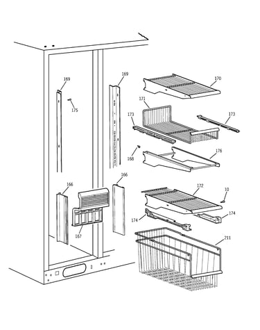 Freezer shelves