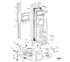 GE TFK28ZRBEAA freezer door diagram