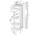 GE TFK28ZRBEAA fresh food door diagram