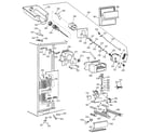 GE TFK28ZRBEAA freezer section diagram