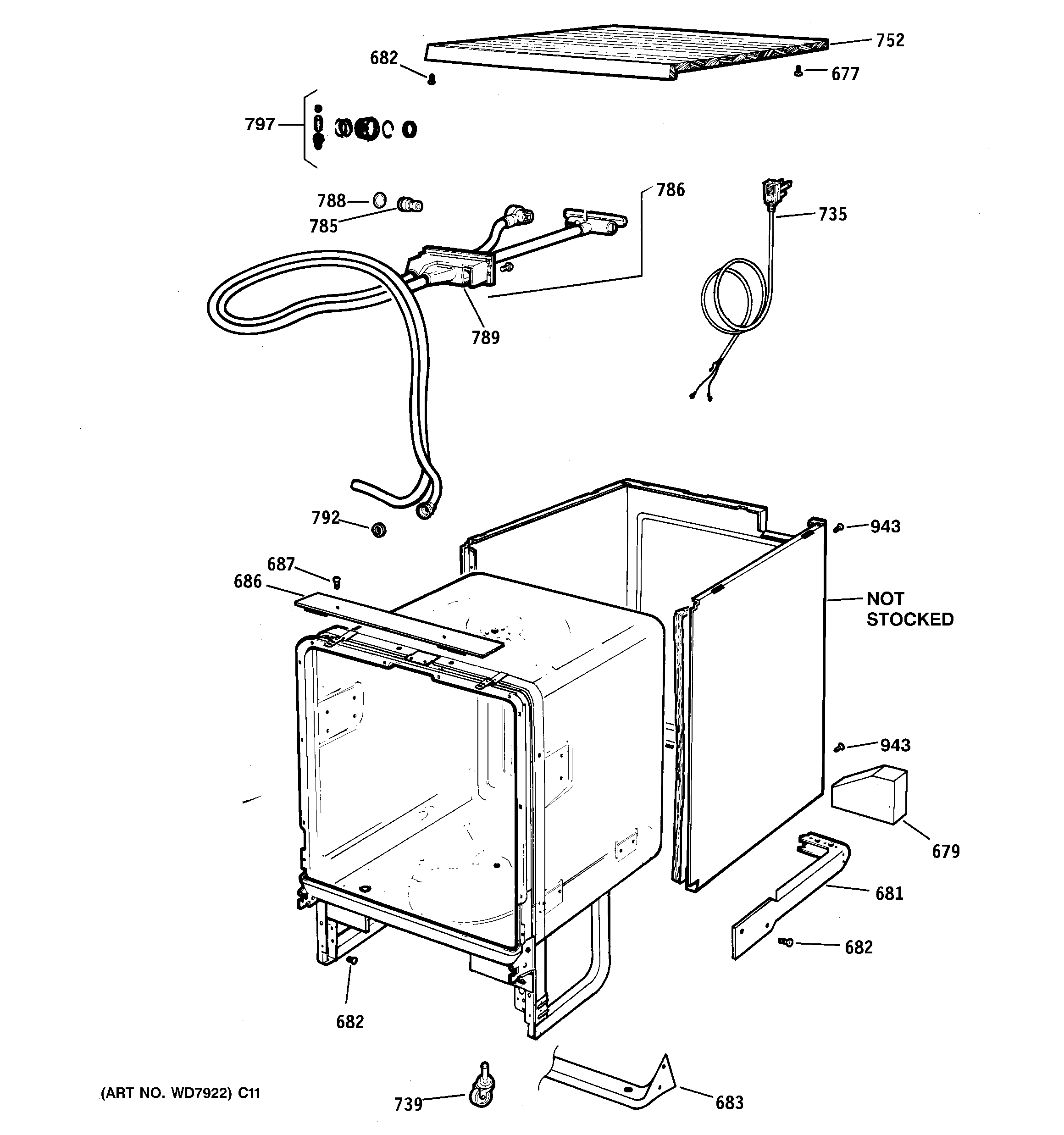 Cabinet & exterior parts