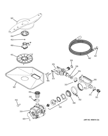 Motor-pump mechanism