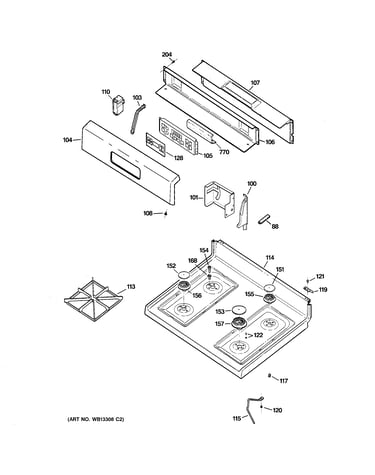 Control panel & cooktop