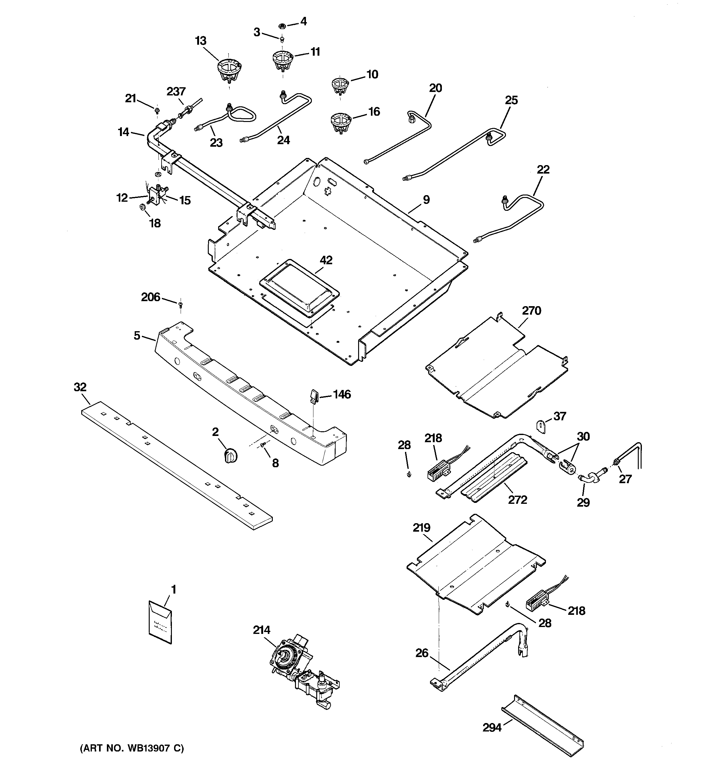 Gas & burner parts