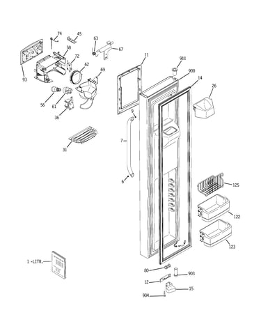 Freezer door