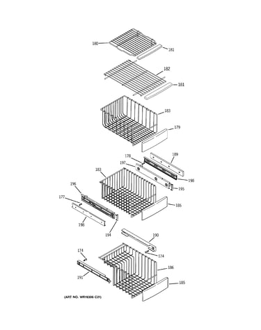 Freezer shelves