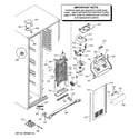 GE PSS27NSTCSS freezer section diagram