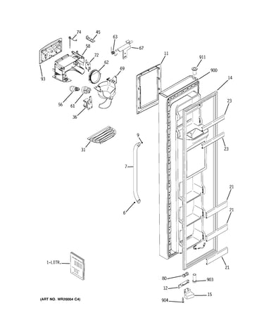 Freezer door