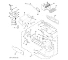 GE PSF23MGWABB ice maker & dispenser diagram