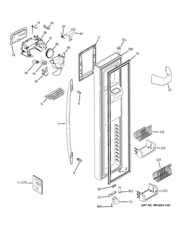 Freezer door