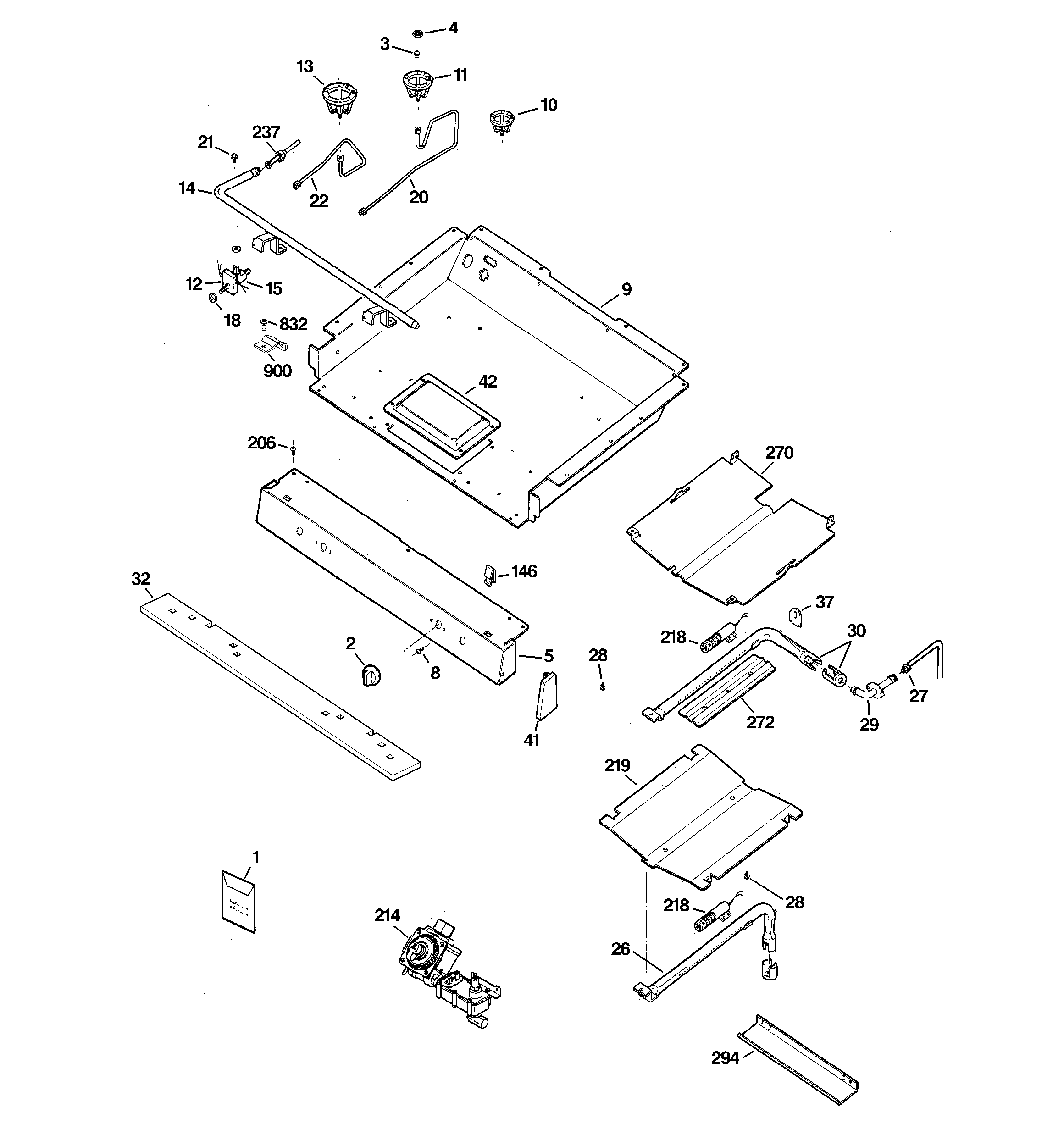 Gas & burner parts