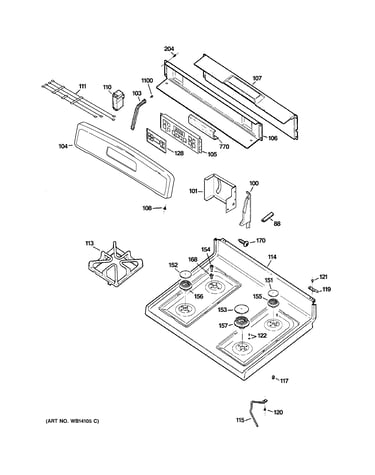 Control panel & cooktop