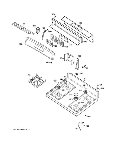 Control panel & cooktop