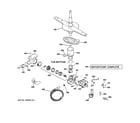 GE GSD3360N00SS motor-pump mechanism diagram