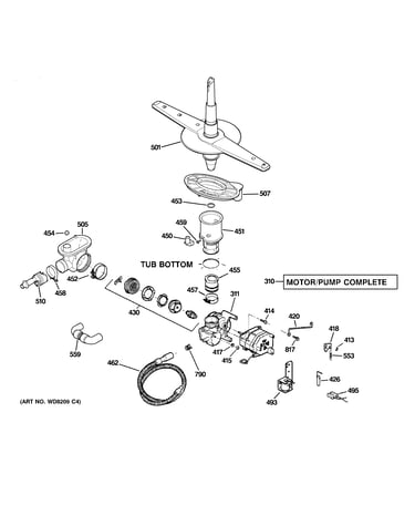 Motor-pump mechanism