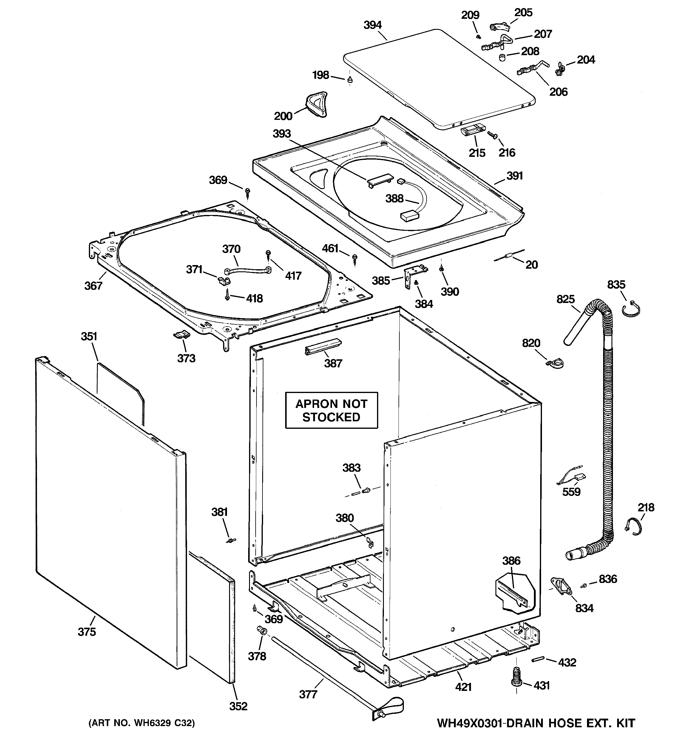 CABINET, COVER & FRONT PANEL