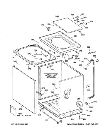 Cabinet, cover & front panel