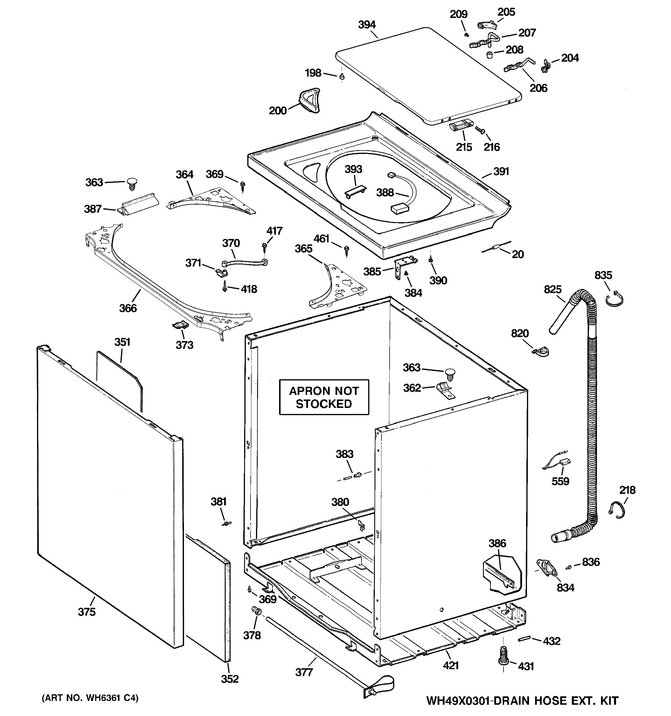 Cabinet, cover & front panel