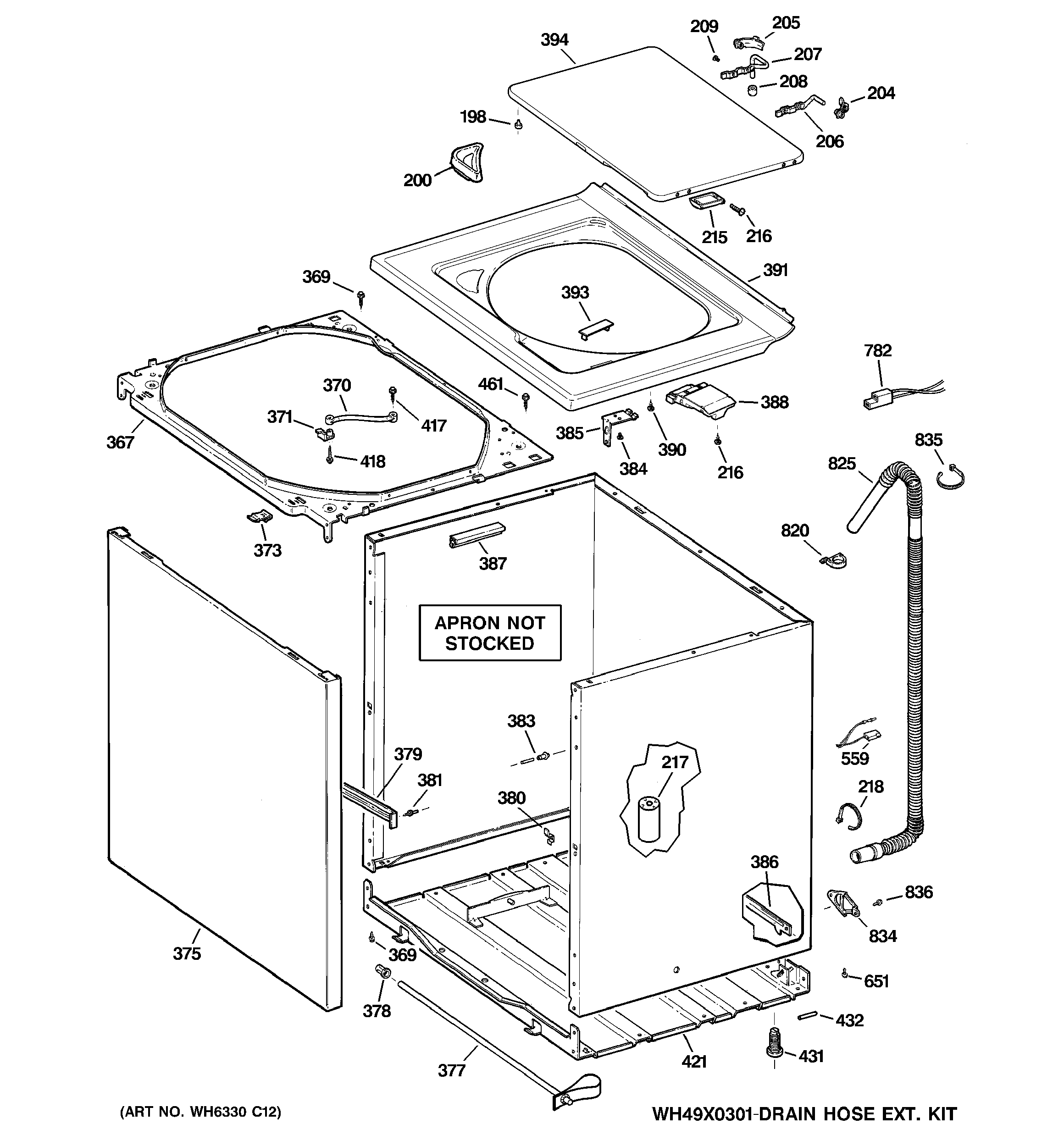 CABINET, COVER & FRONT PANEL