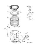 Tub, basket & agitator